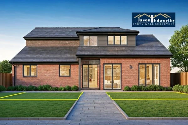 Home extension focusing on boundary line Hythe